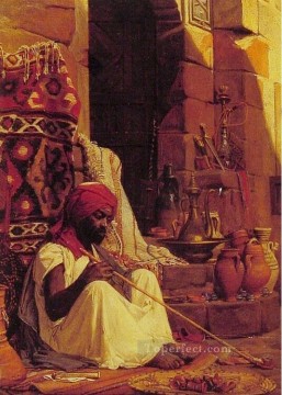 El fumador de opio Jean Jules Antoine Lecomte du Nouy Realismo orientalista Araber Pinturas al óleo